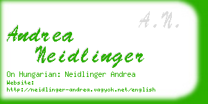 andrea neidlinger business card